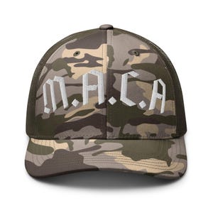 M.A.C.A (Make America Christian Again) – czapka typu trucker w kamuflażu