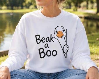 Beak A Boo PNG - 300 DPI - Peeking Goose - Funny Silly Goose - Peek A Boo - 2 Files - 1 Standard Image & 1 Transparent - (Digital Download)