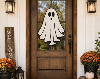 Layered Ghost w/ Eyes & Mouth w/ Offset Backer Laser SVG – Fall Halloween Laser File - (Digital Download) - Ghost Design 2