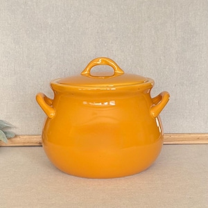 Rick Bayless Copco Yellow Bean Pot with Lid 4.5 qt.  Mexican Style Stoneware Pot