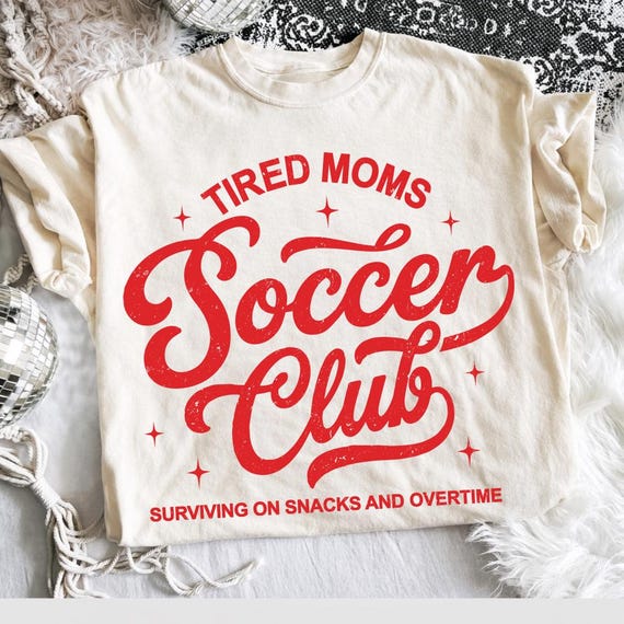 Soccer Mom Doodle PNG | Trendy Retro Soccer Mom Shirt Design | Tired Soccer Mom Club Sublimation | Game Day Digital Download
