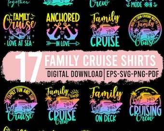 Family Cruise 2026 Svg Png Bundle, Family Vacation 2026 Svg, Cruise Squad 2026 Designs, Matching Family Cruise T Shirt Svg