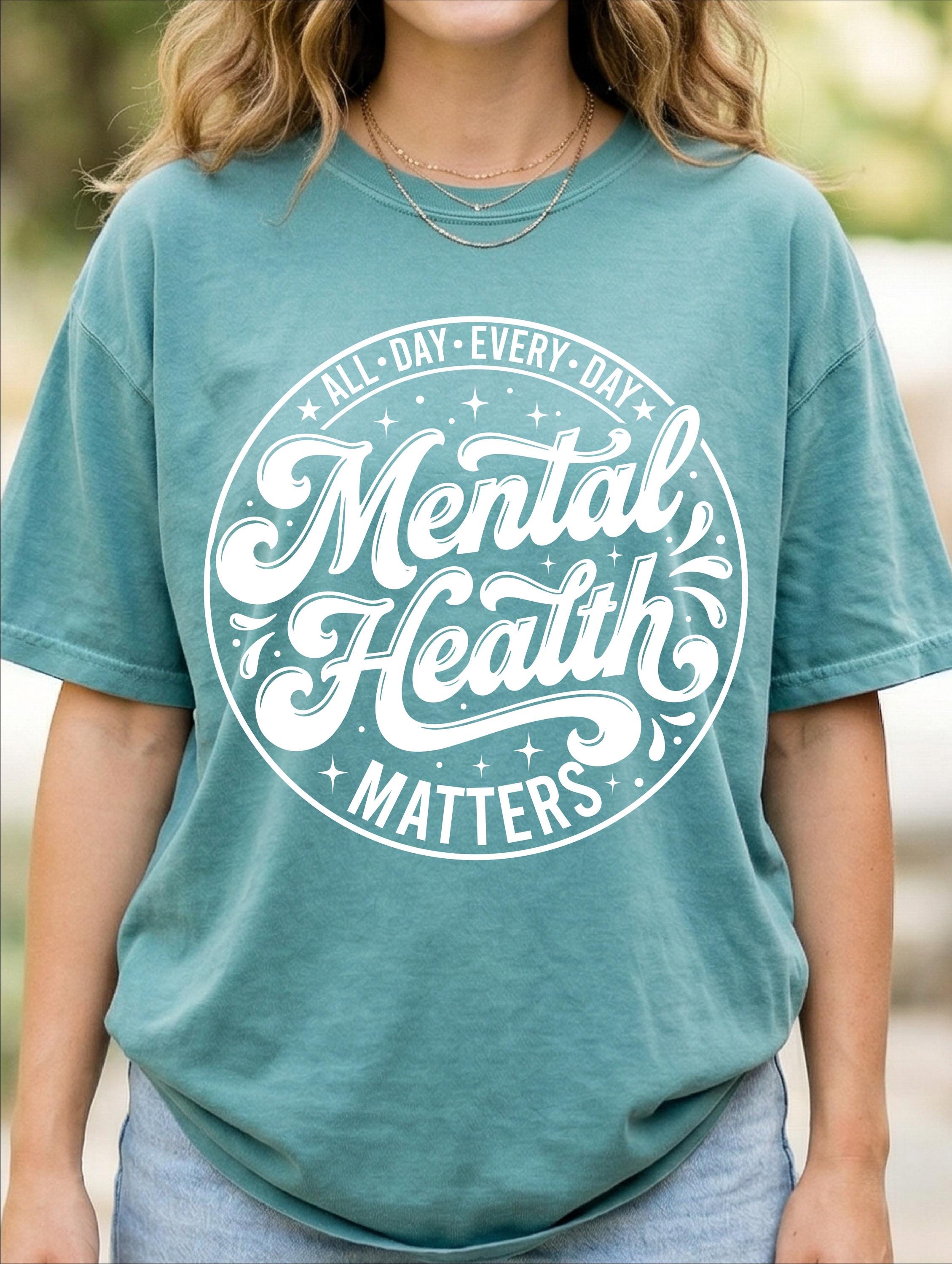 Mental Health Matters SVG PNG | Green Awareness Ribbon Design | Self ...