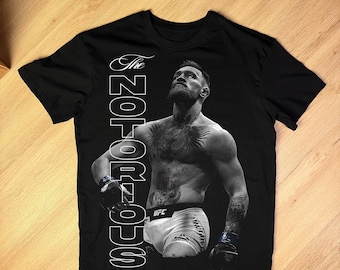 Conor McGregor inspired PNG, MMA Double Champ Tribute Design, The Notorious Graphic, Vintage Halftone Art for Black Shirts, Digital Download