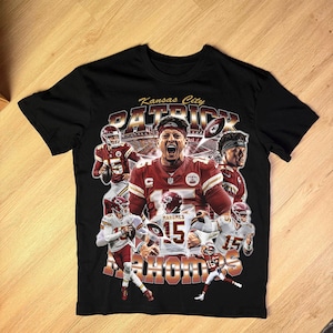 Patrick Mahomes inspired PNG, Kansas City QB Tribute, Comeback Era Collage Graphic, Halftone Art for Black Shirts, Digital Download [300DPI]