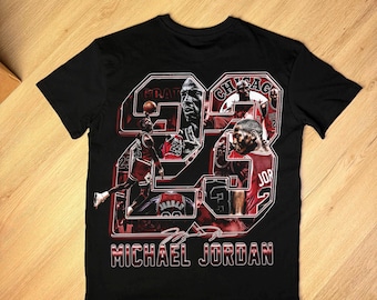 Michael Jordan inspired PNG, Basketball Legend Tribute, Number 23 Collage Graphic, Halftone Art for Black Tshirts [300DPI] Digital Download