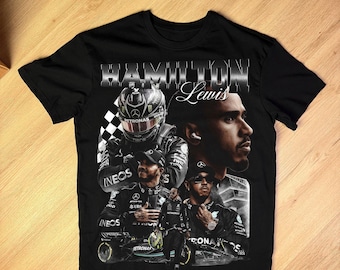 Lewis Hamilton inspired PNG, Ferrari Racing Tribute, 7-Time Champion Graphic, Halftone Art for Black Shirts, Digital Download [300DPI]
