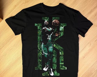 Kyrie Irving inspired PNG, Boston Celtics Era Tribute, The Ankletaker, Vintage Halftone Art for Black Shirts, Digital Download [300DPI]