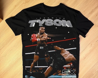 Mike Tyson inspired PNG, Heavyweight Champion Tribute, Iron Mike Knockout Graphic, Halftone Art for Black Shirts, [300DPI] Digital Download