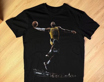 LeBron James inspired PNG, Lakers King Tribute Design, Fly High Dunk Graphic, Halftone Art for Black Shirts, Digital Download [300DPI]