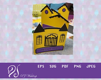 Haunted House Card