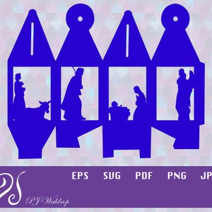 3D Nativity Lantern Box