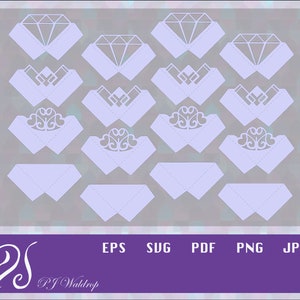 Dimond, Filagree Lace, Deco Design Photo Corners or Bookmark Bundle