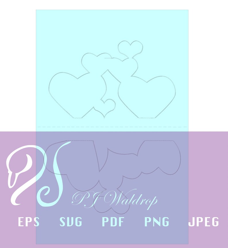 3D Pop up Heart Card, SVG Cut File - Etsy