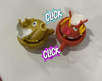 Śpiący Magikarp w kubku Fidget Clicker | Cicha lub klikająca zabawka Fidget