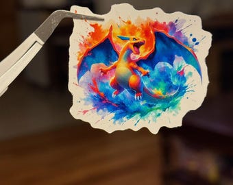 Naklejka akwarelowa Charizard