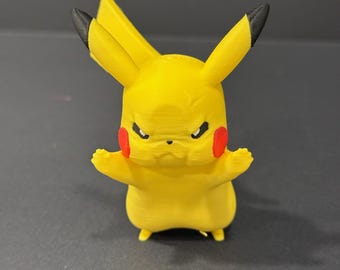 Pikachu Angry Window-beeldje - 3D-geprint