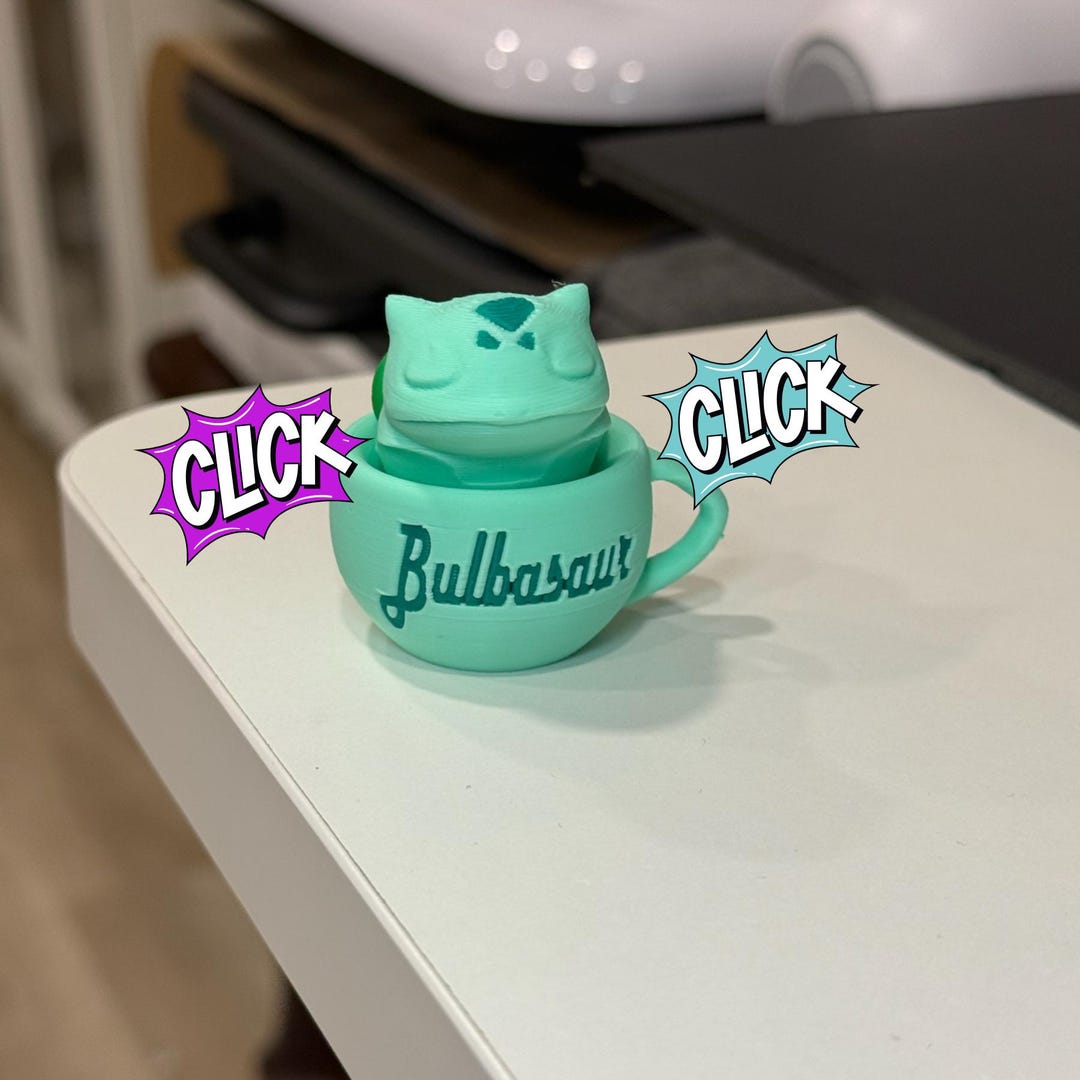 Sleeping Bulbasaur Fidget Clicker - Etsy