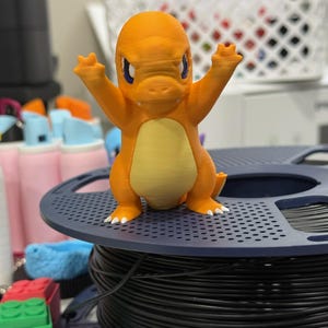 Figurine de fenêtre inspirée de Salamèche, décoration Pokémon imprimée en 3D, plusieurs tailles 1,5 à 6 pouces