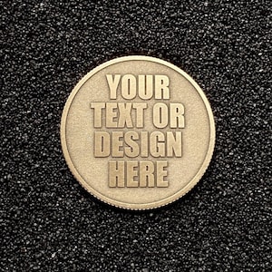 Pièce PERSONNALISÉE 40mm || Pièce en laiton gravée sur mesure || Gravure personnalisée || Porte-clés personnalisé || Cadeau unique