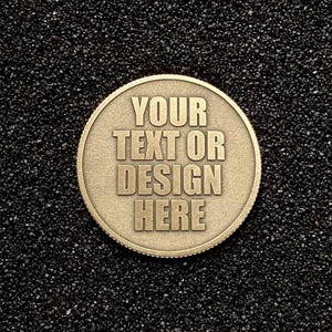 Moneda personalizada de 40 mm || Moneda de latón grabada a medida || Grabado personalizado || Llavero personalizado || Regalo único