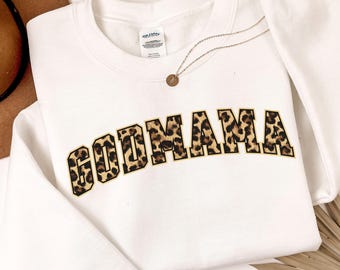Godmama Leopard Print PNG Shirt Graphic Gift for Godmom Godmother Proposal Gifts God Mom Godparent Instant Download - Commercial Use