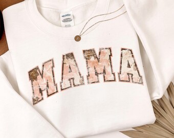 Mama Distressed Pink Cow Hide Print PNG Shirt Graphic Gift for Mom Sweatshirt Motherhood Western  Instant Download - Commercial Use