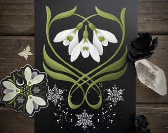 Snowdrops Flower - Print