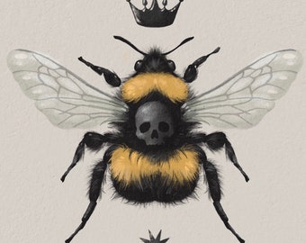 Goth Bumblebee - Print