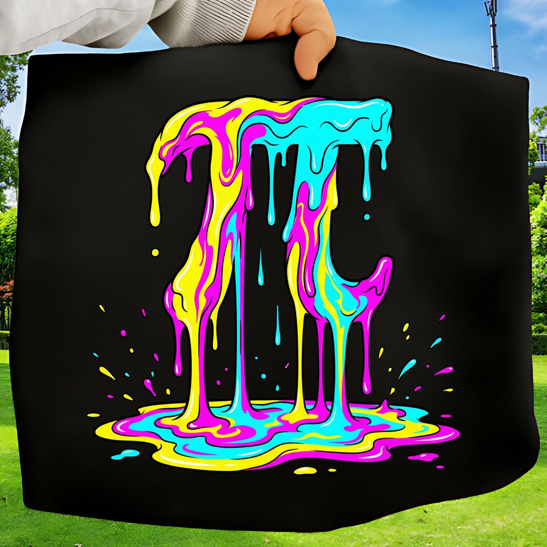Melting Pi Symbol PNG, Dripping Math Design, Pi Day Sublimation, Trendy ...