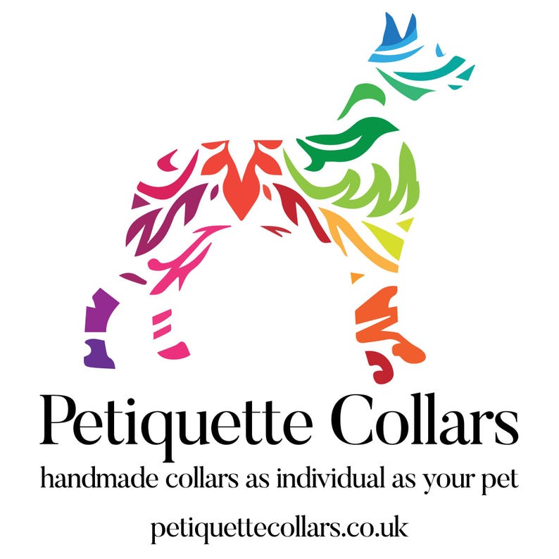 Soft Italian Leather Dog ID Tag Collar - Slip On Style - 28 Colours image 4