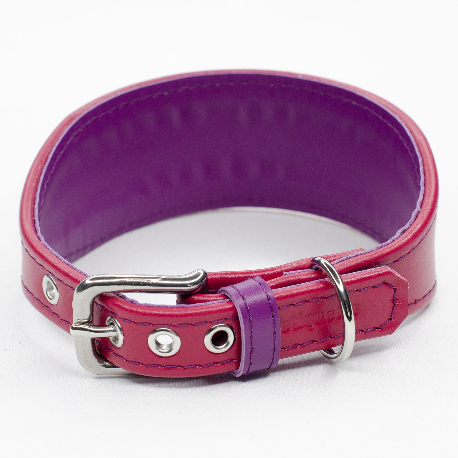 Handmade Leather Whippet Collar 'colour Contrast' 24 Etsy UK