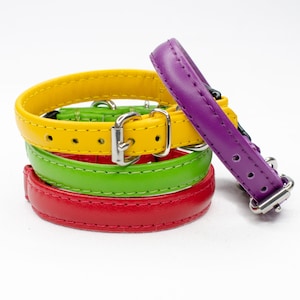 Soft Italian Leather Cat Collar: Lightweight Breakaway Collar