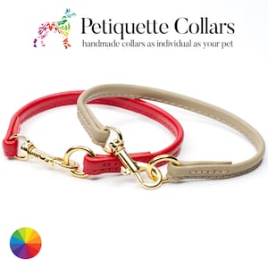 Weiches Leder-Halsband | Hundehaus-Halsband | Kennzeichnungs-Halsband | Messing-Hardwares