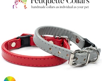Soft Leather Breakaway Cat Collar: Handmade Safety Collar