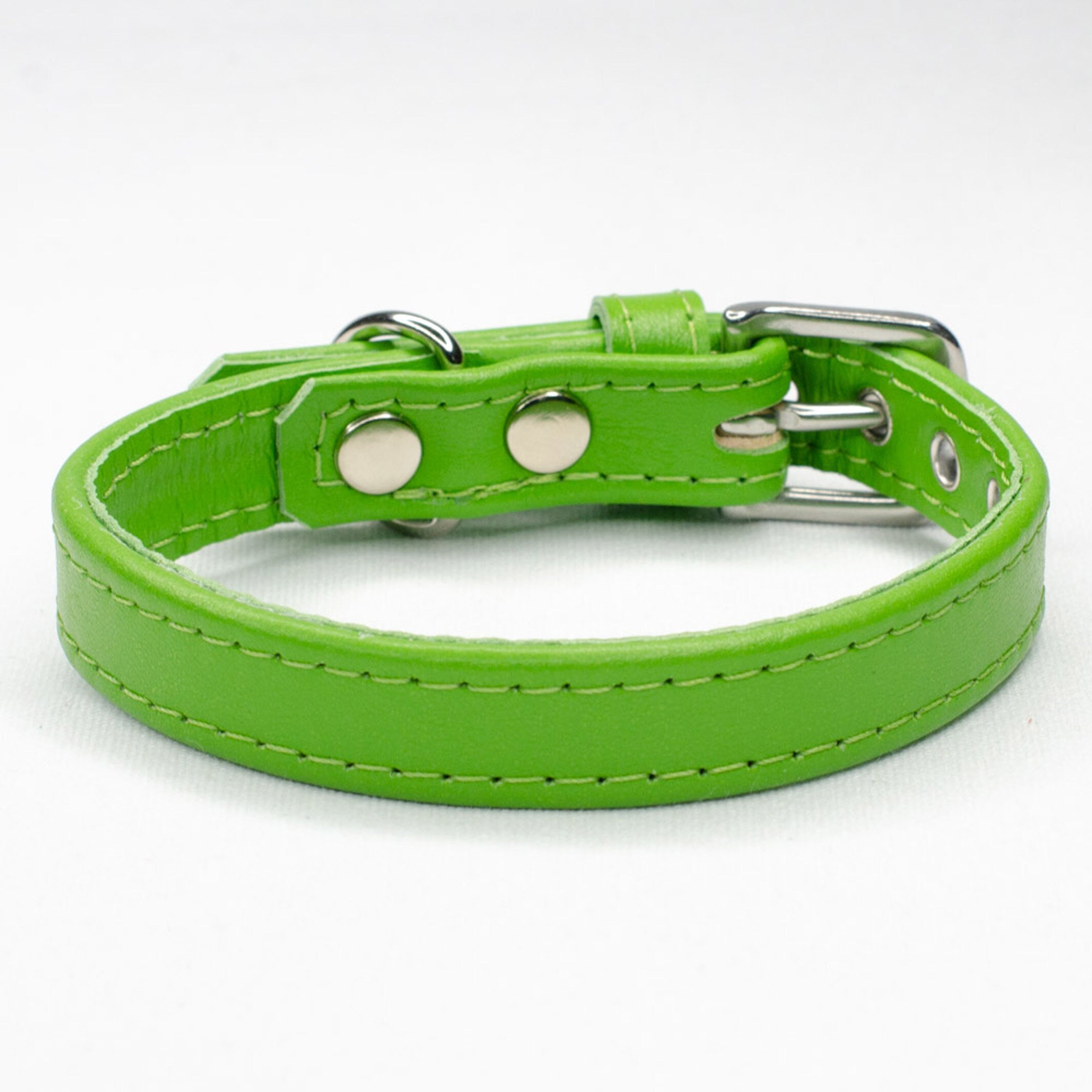 Lime green top dog collar