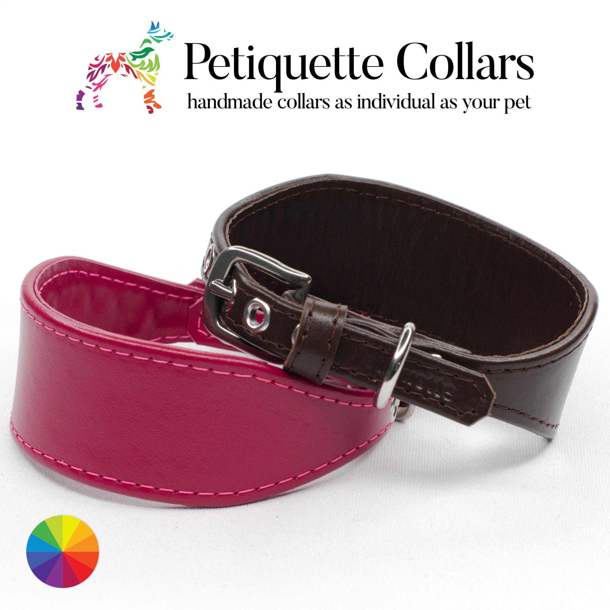 Soft Calf Leather Italian Greyhound Collar