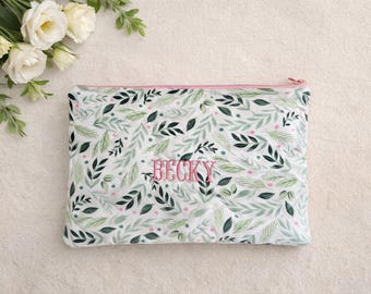 Op maat gemaakt, multifunctioneel gewatteerd zakje met bloemen en bloemen