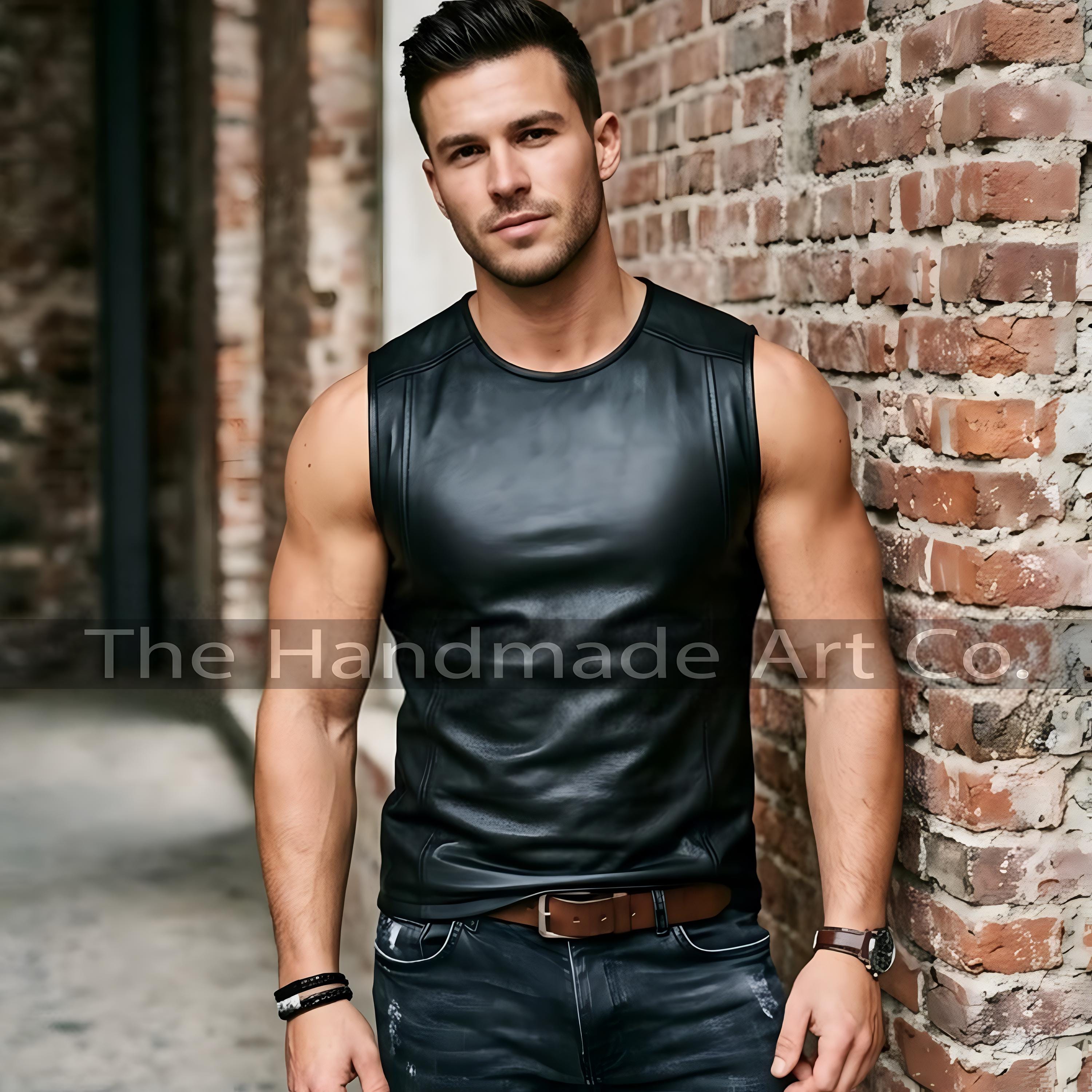 Gay Leather Tops and Vests - Etsy