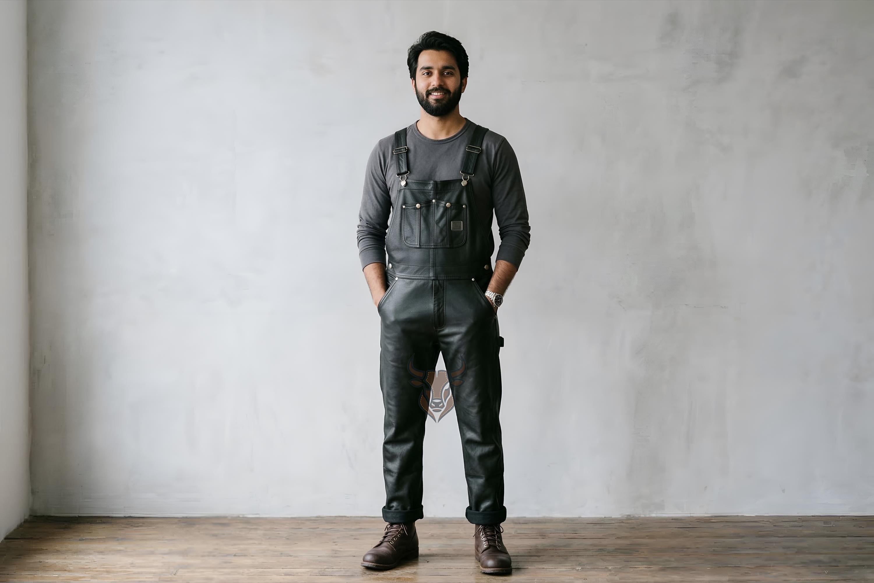 Leather Overalls - Etsy