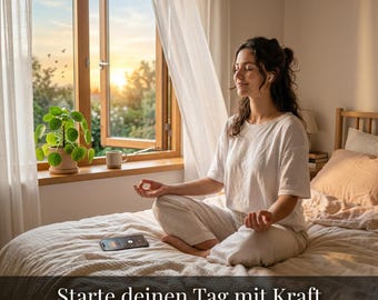 Morgenmeditation Neuanfang 10 Min Deutsch MP3, Geführte Meditation mit Affirmationen, Achtsamkeit Audio