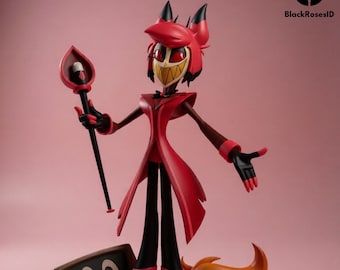Alastor di Hazbin Hotel, modello STL per stampa 3D / Figura del Demone della Radio (Download digitale)