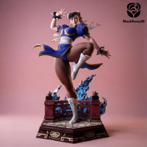 Chun Li Street Fighter STL Fighting Game-staty