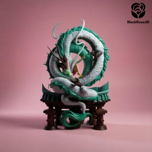 chihiro and haku stl 1/6 scale spirited away dragon