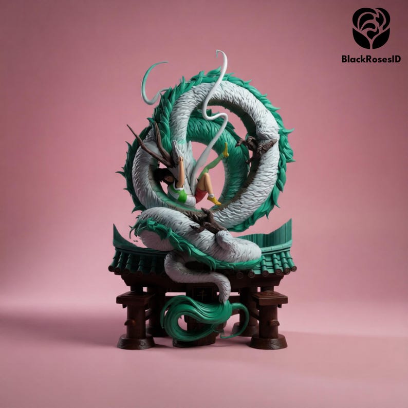 chihiro and haku stl 1/6 scale spirited away dragon
