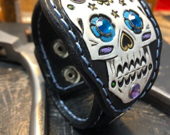 Suiker schedel armband