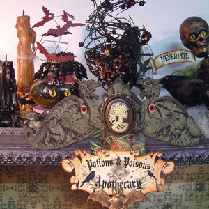 2 Collage Sheet Set - Witches Apothecary Cabinet - Digital Printable ...
