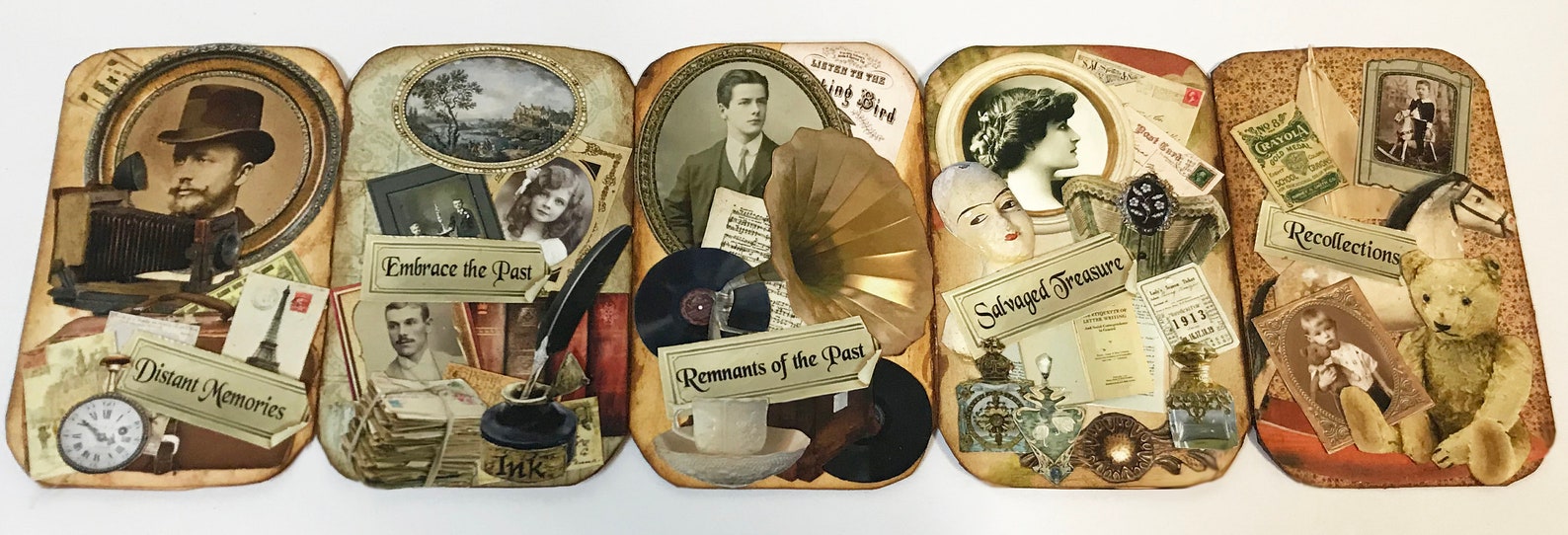 Remnants of the Past #1 Ephemera Collage Sheet- Digital Printable ...
