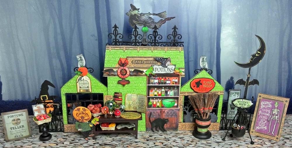 The Thrifty Witch Magic Store Grimsley Village Miniature | Etsy