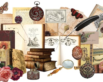 Letters From The Past -  Regency Period - 98 Separate Images - Digital Image Set Clip Art - Digital Printable - Instant Download (5012)